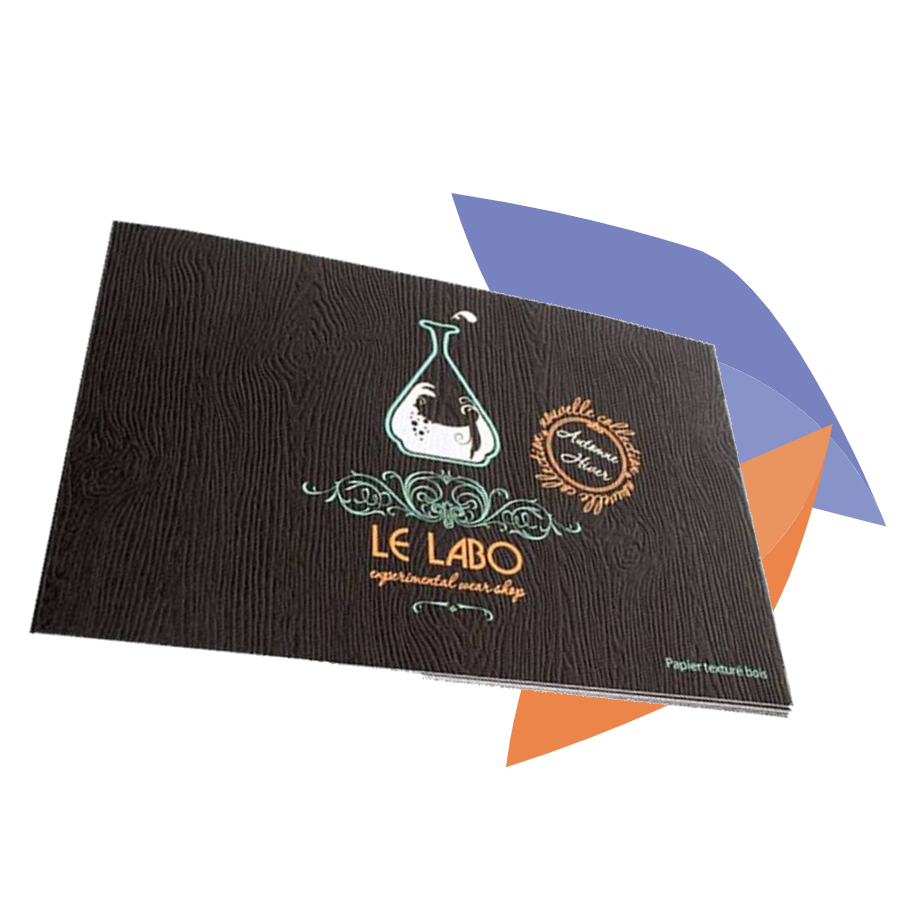 Imprimeur Carte de visite style bois à Lyon