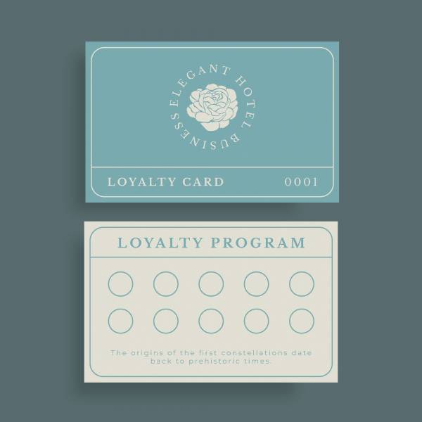 Carte de fidélité bleu a Rillieux-la-Pape