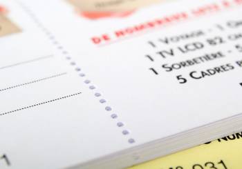 Carte de tombola personnalisé sur Lyon