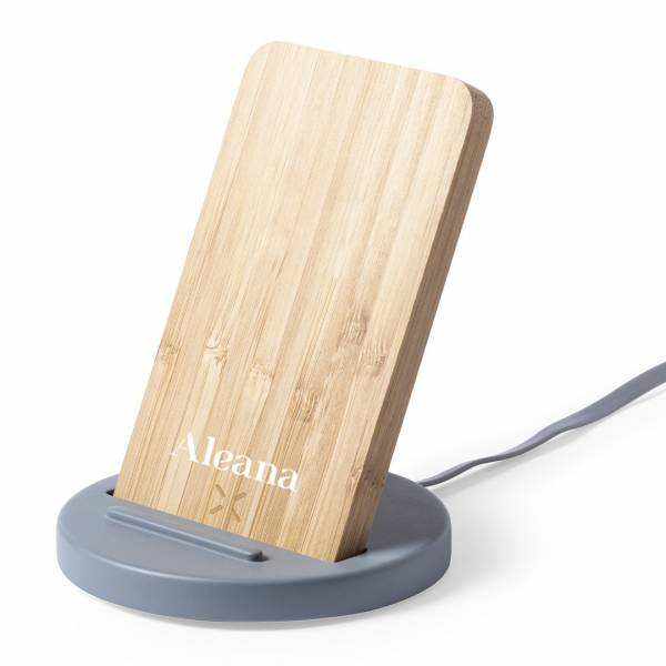 Chargeur à induction en bambou