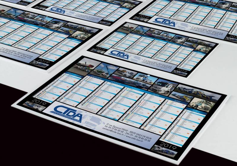 Calendrier rigide rillieux-la-pape