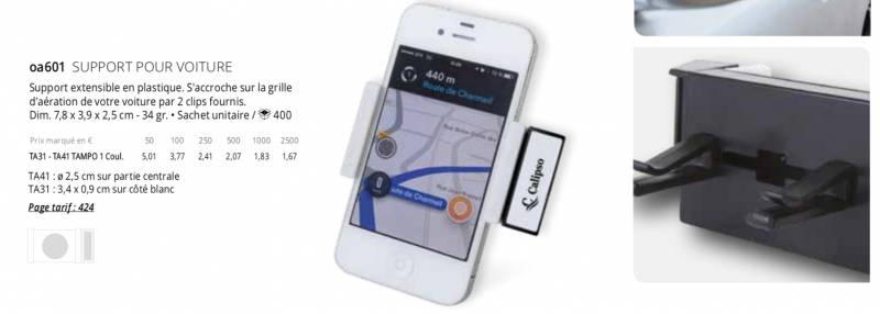 Support dans voiture pour téléphone